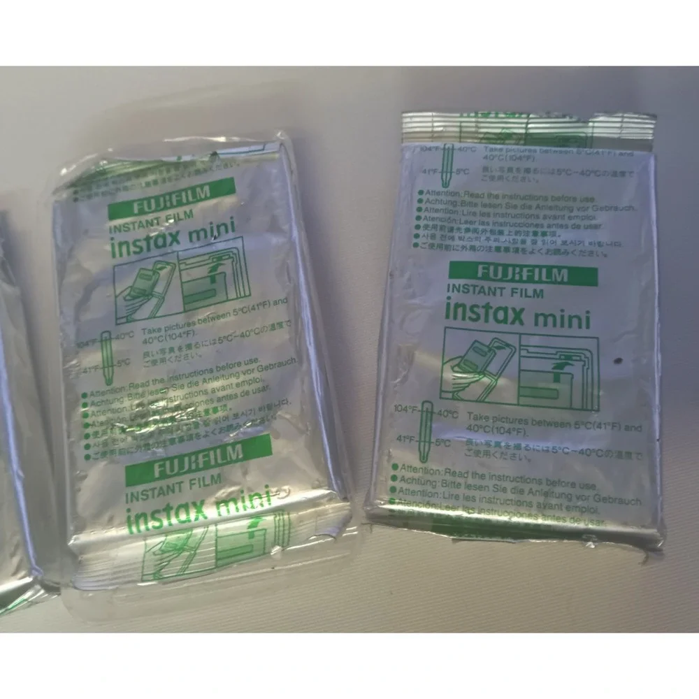 3x Fujifilm Instax Mini Film Genuine OEM Sealed in Foil Bag / Mfg Date 2022-2023